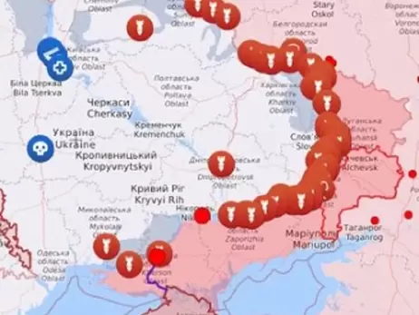 Карта боевых действий в Украине: 08.05.2024